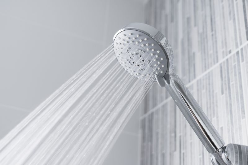 Rain Shower Head in Modern Bathroom
